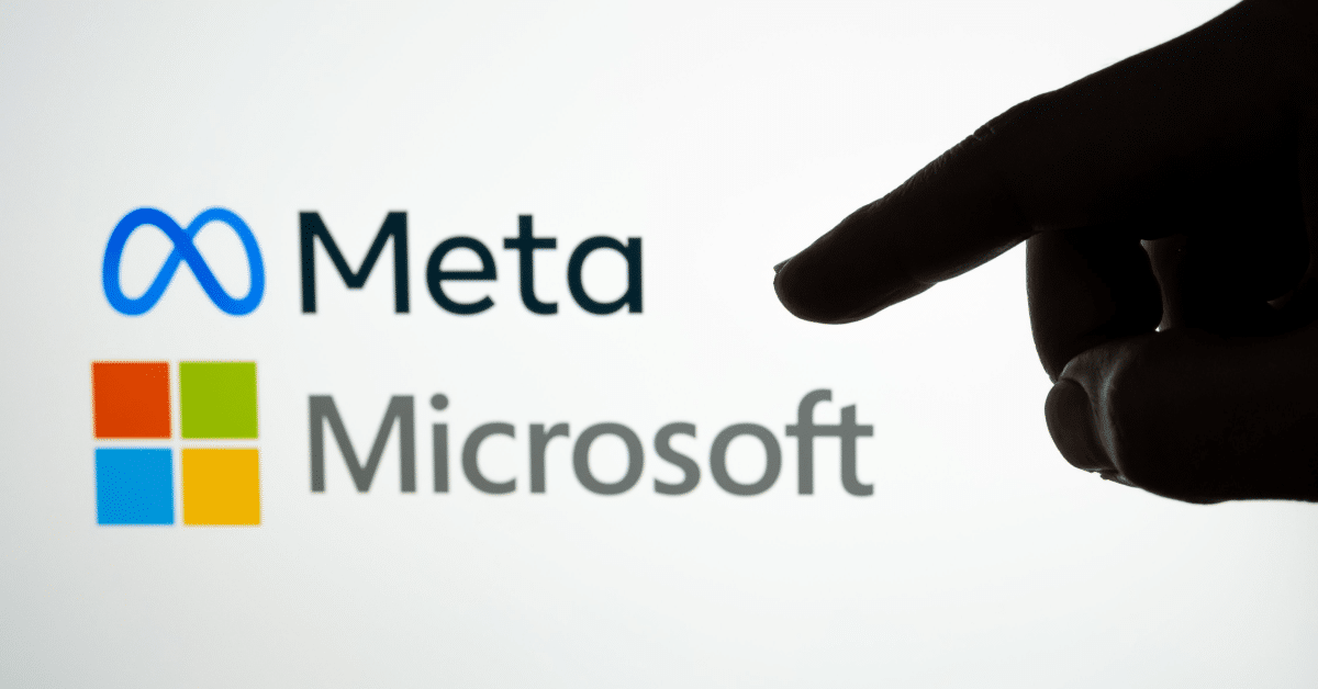 Chutes de Meta et Microsoft