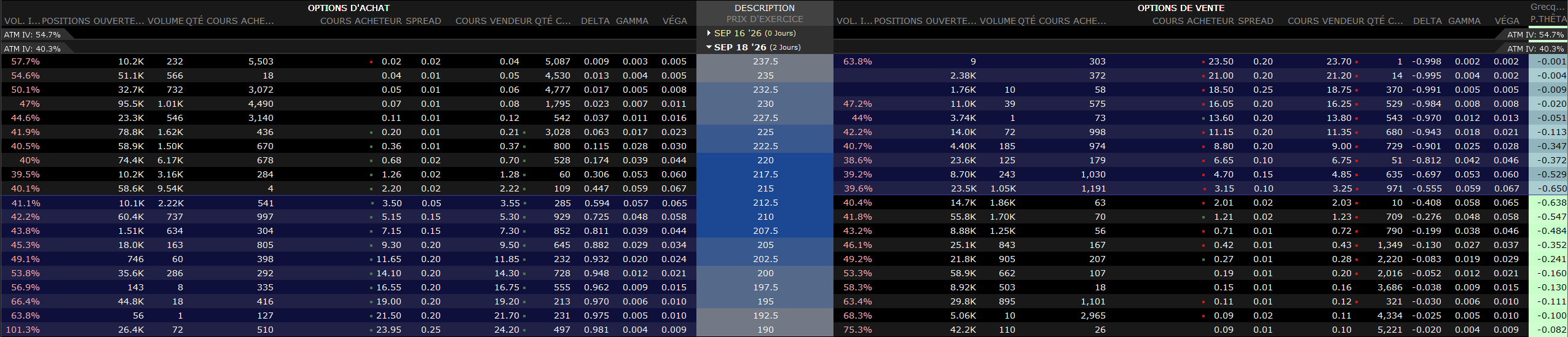 Trading d’options au Canada : comprendre les possibilités et les risques 11 chaine options TWS